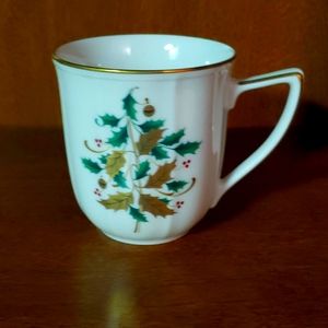 Noritake Ivory/Gold 7361 Christmas Coffee Cup
